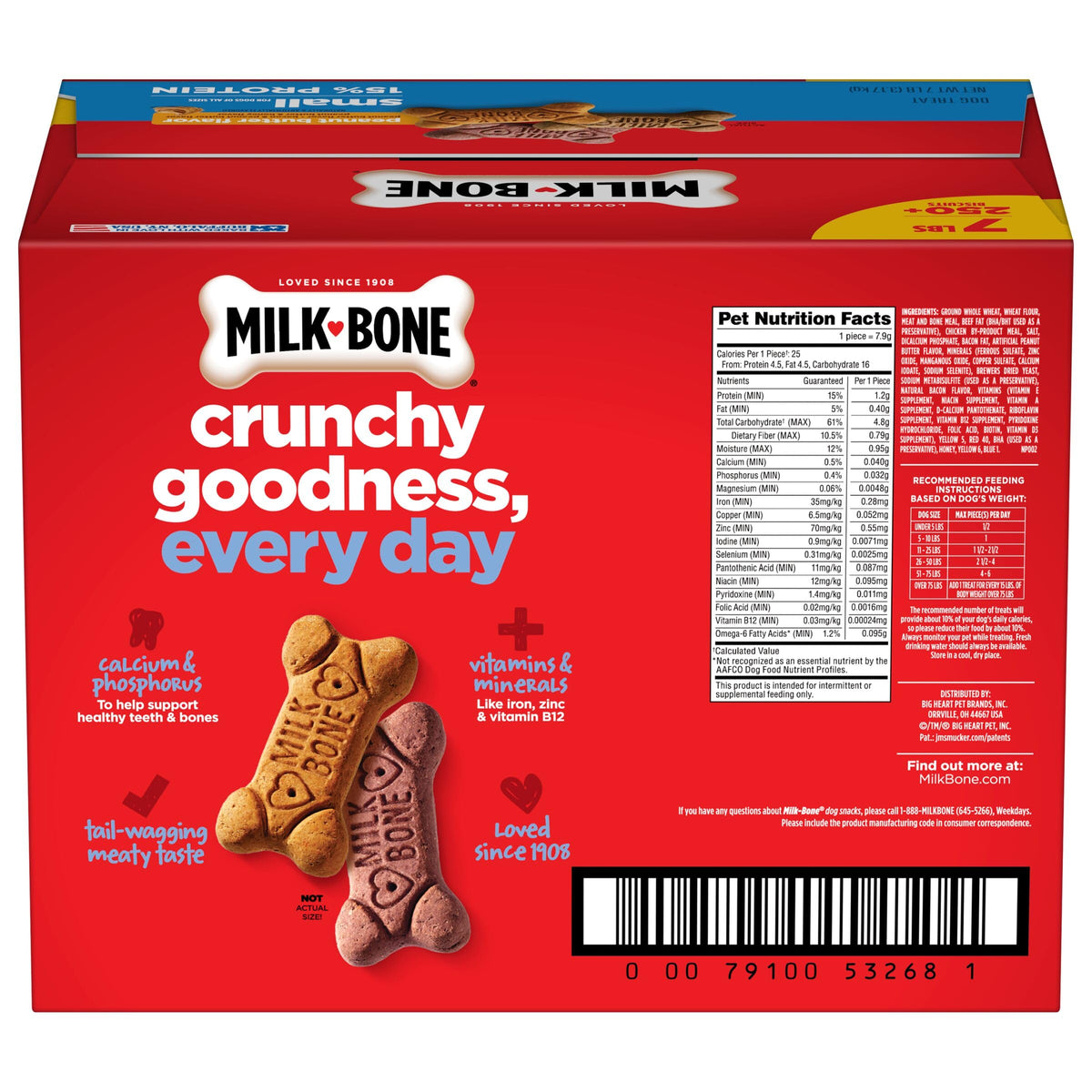Peanut Butter Flavor Small Dog Treats 7 Lb M190