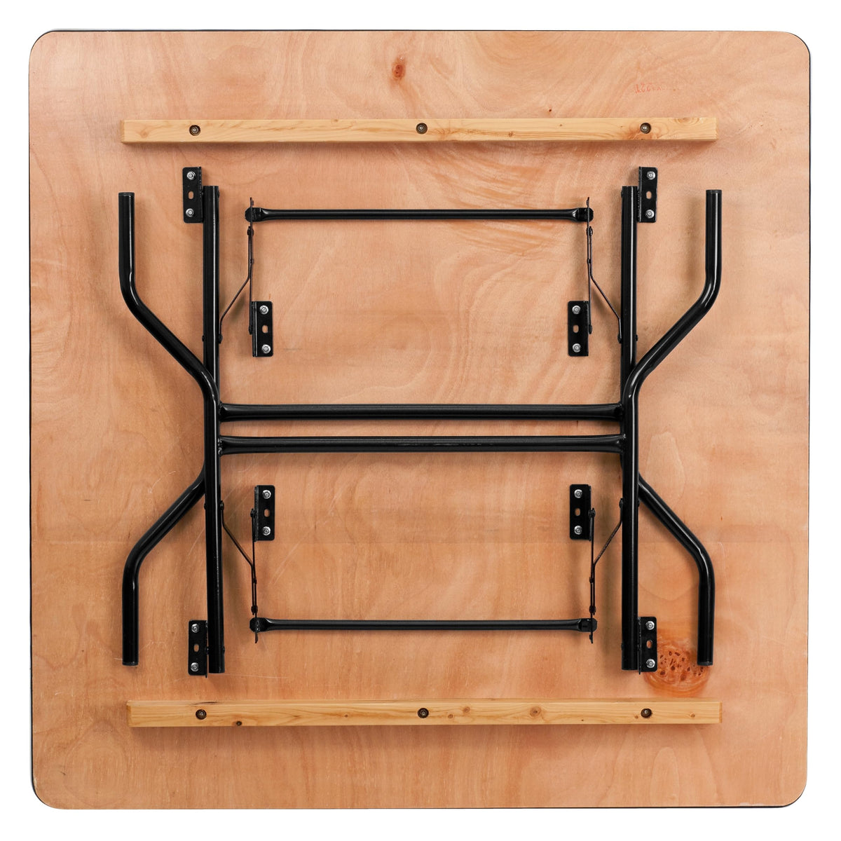 4 ft Wood Folding Square Banquet Table O701