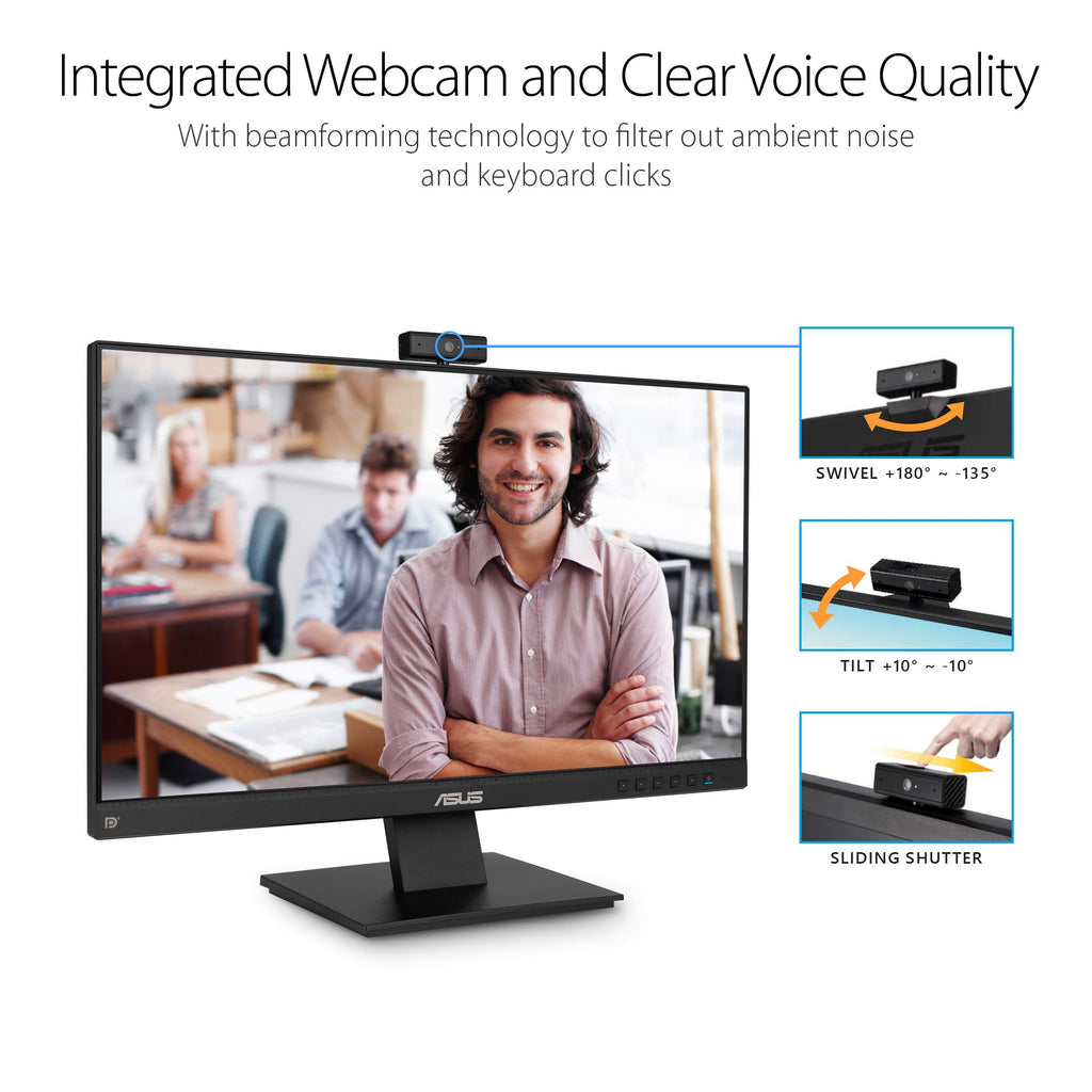 24 Inch 1080P Computer Monitor with Webcam F300