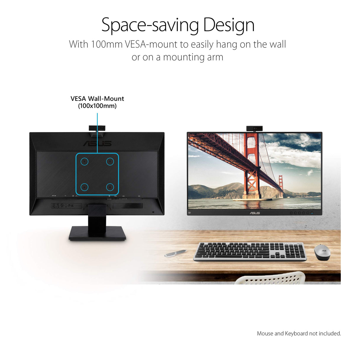 24 Inch 1080P Computer Monitor with Webcam F300