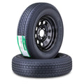 Trailer Tire Wheel ST205/75R15 8PR D 107N 5X4.5 Black Mod Pk2 G21477