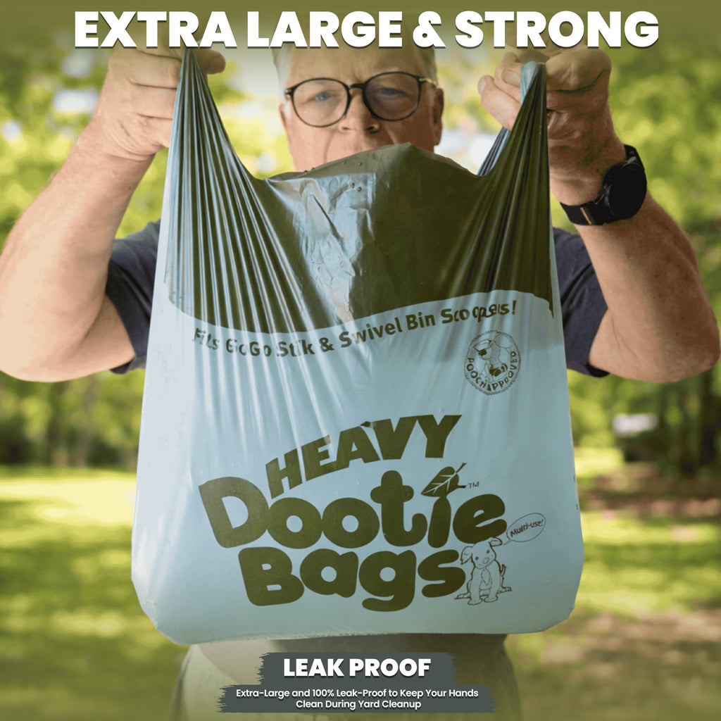 Heavy Duty Bags with EZ Tie Handles, Cornstarch, Leakproof A475