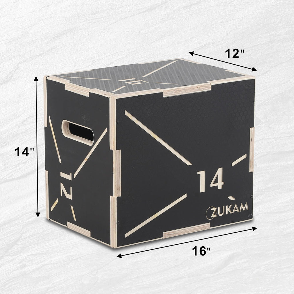 Non-Slip Wood Plyometric Jump Box K61052