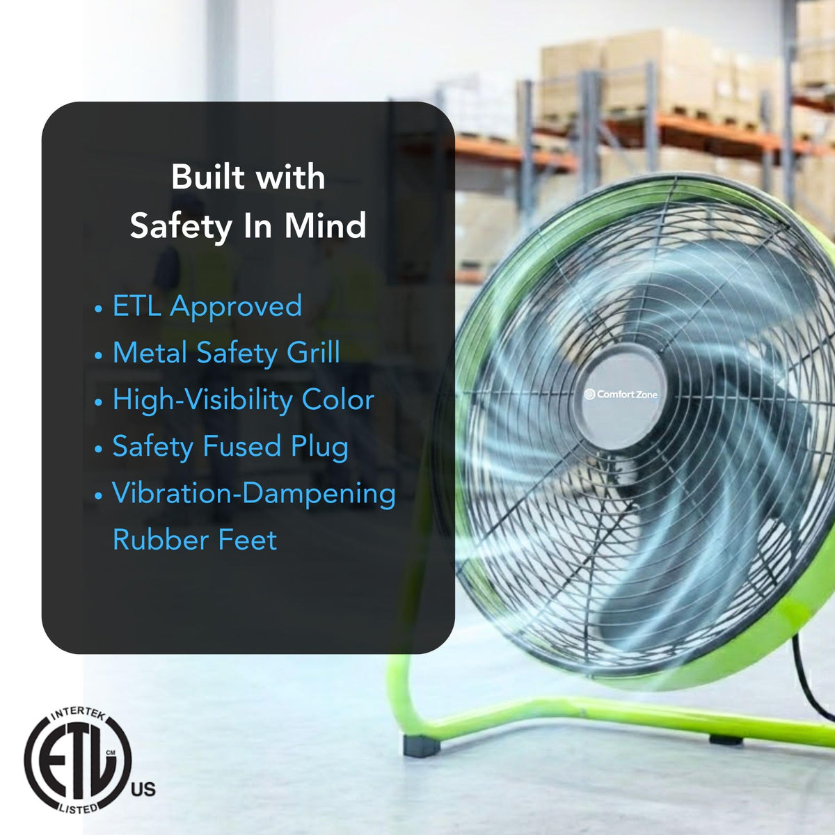 18-Inch High-Velocity Industrial Floor Fan E862279