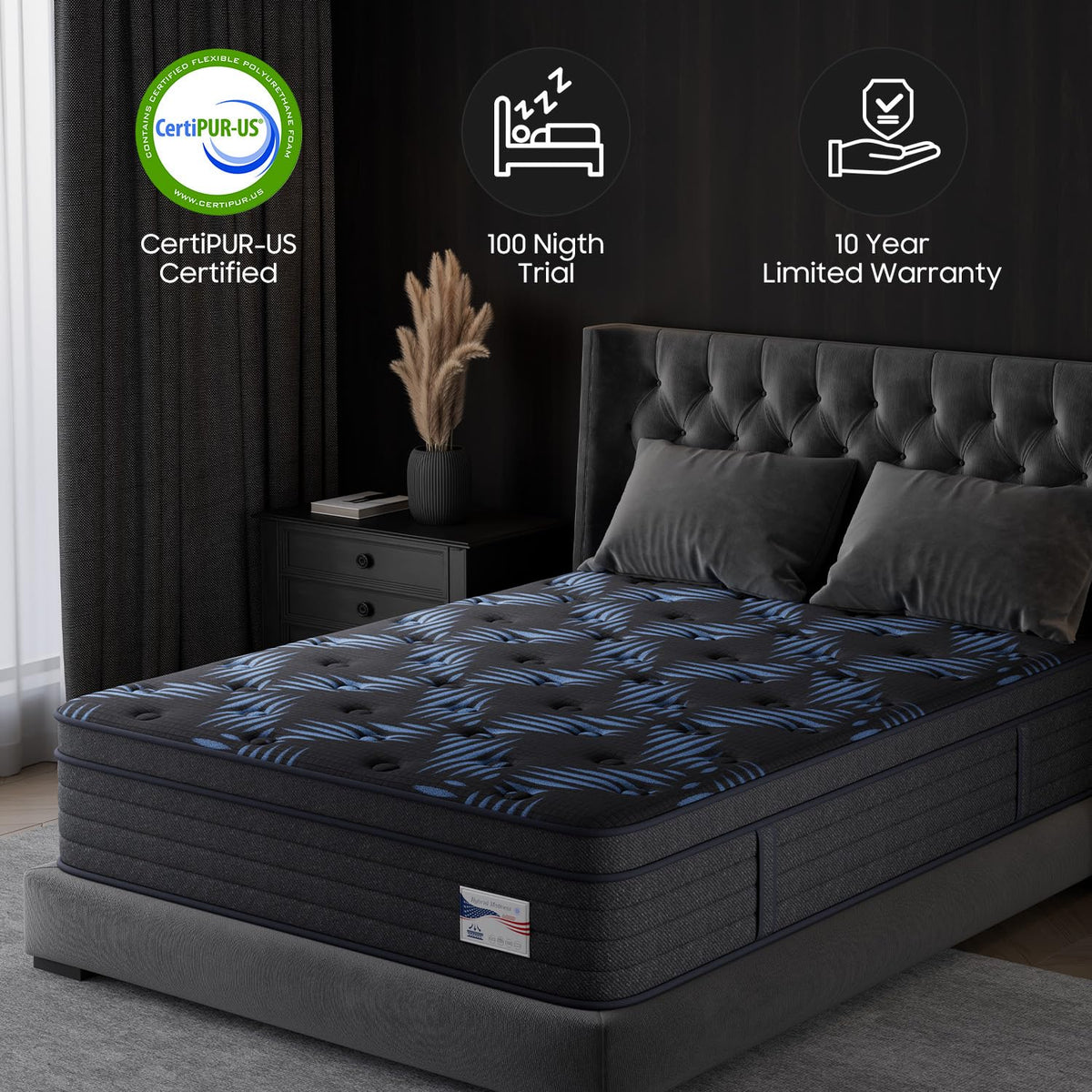 10 Inch Full Medium Firm Hybrid Mattress in a Box A29934