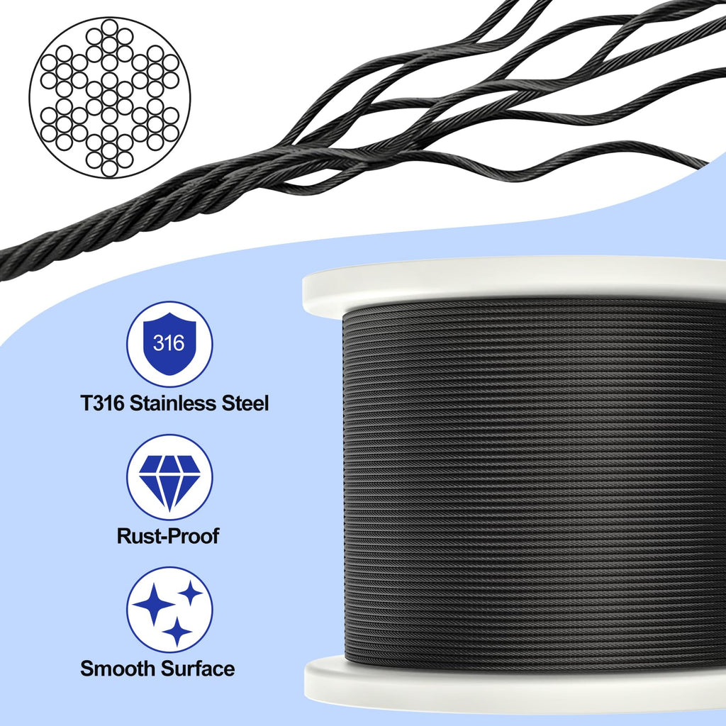 Black Cable Railing Kit F32586