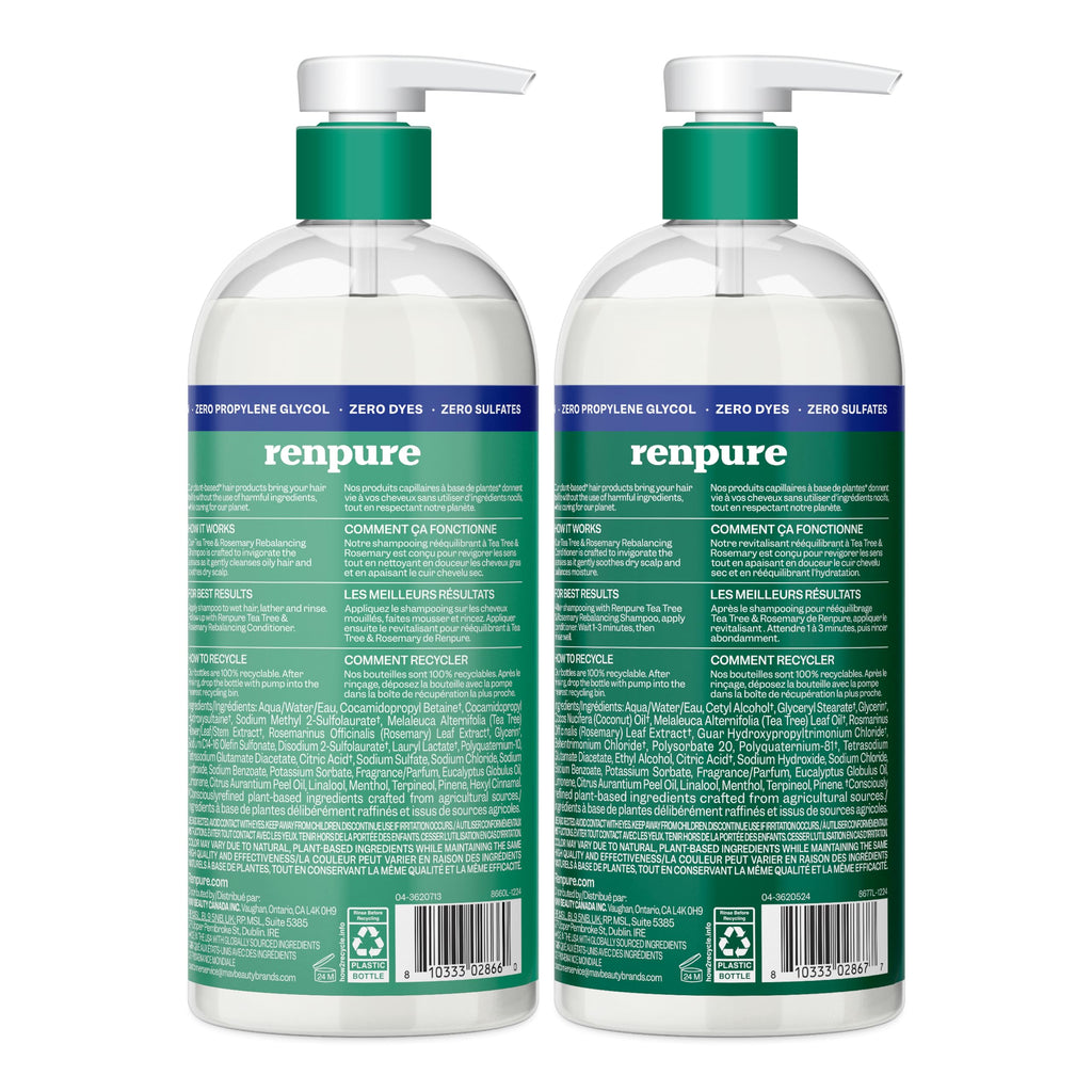Tea Tree & Rosemary Shampoo & Conditioner Set 2x24oz C2267