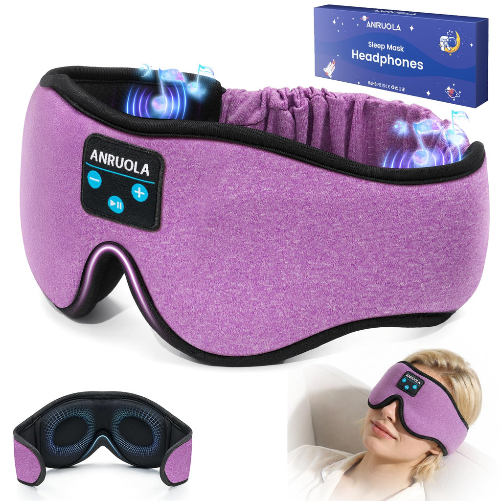 Bluetooth Sleep Mask with Blackout Eye Mask K634