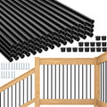 101 Pack 36" Round Black Aluminum Deck Balusters T65492