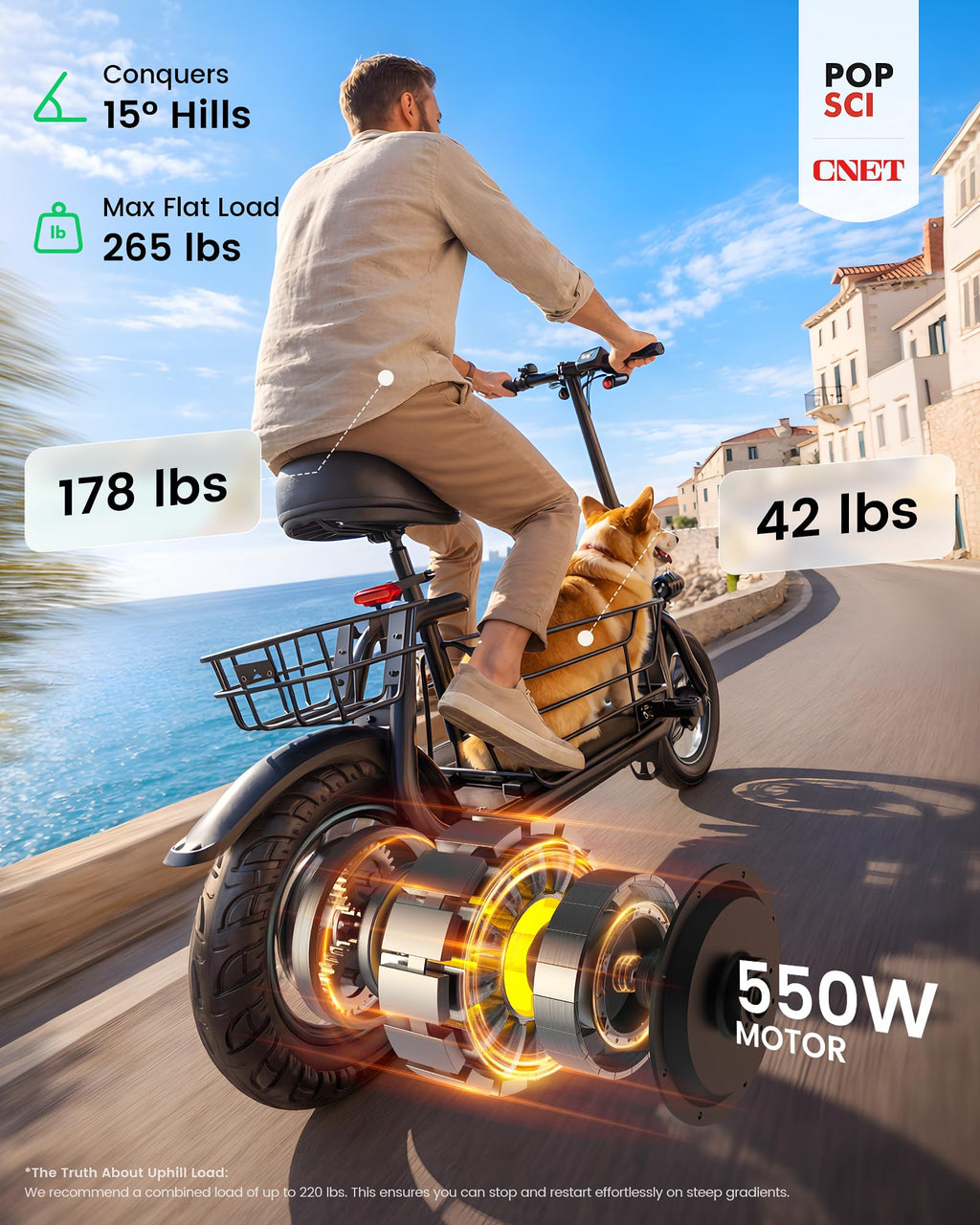 Electric Scooter with Seat J25105