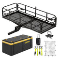 500 Lbs Heavy Duty Hitch Mount Cargo Carrier 60"x24"x14.4" Folding H591