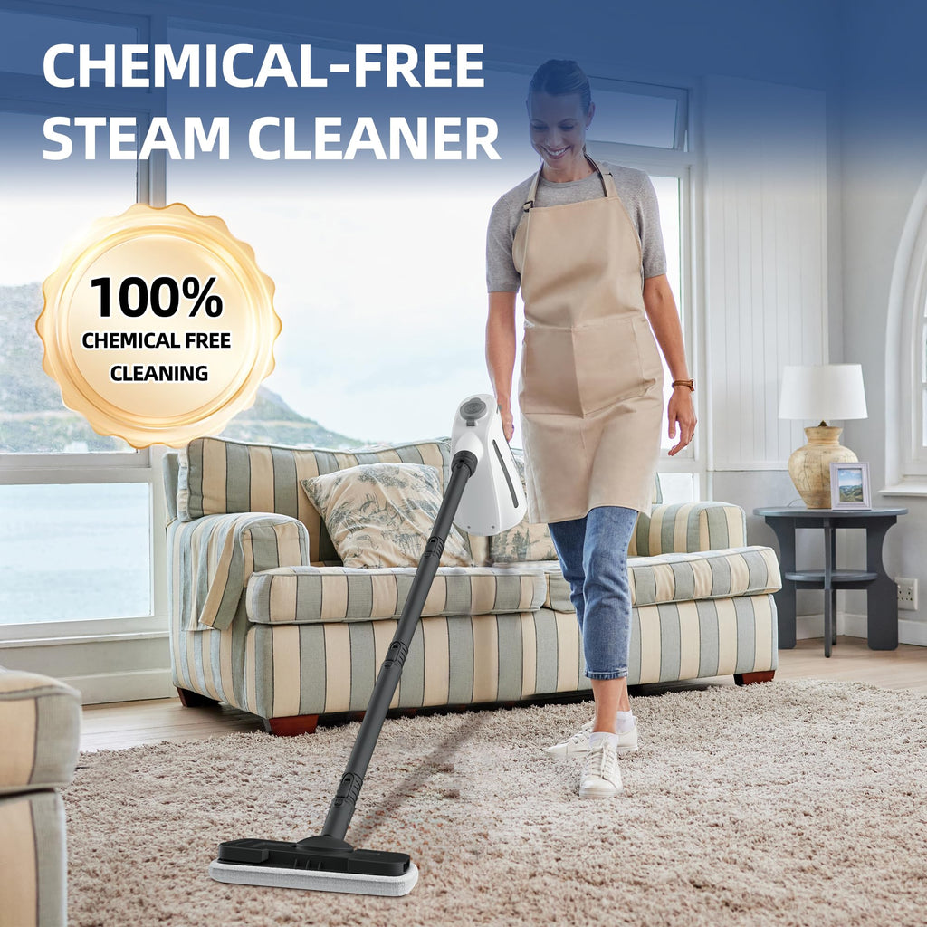 1350W Handheld Steam Cleaner with 15-Pc Accessories & 550ML Tank G320075