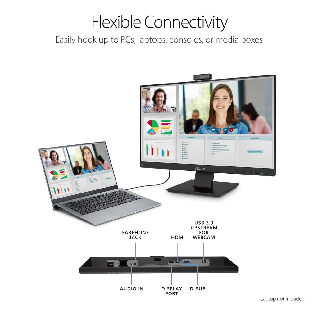 24 Inch 1080P Computer Monitor with Webcam F300