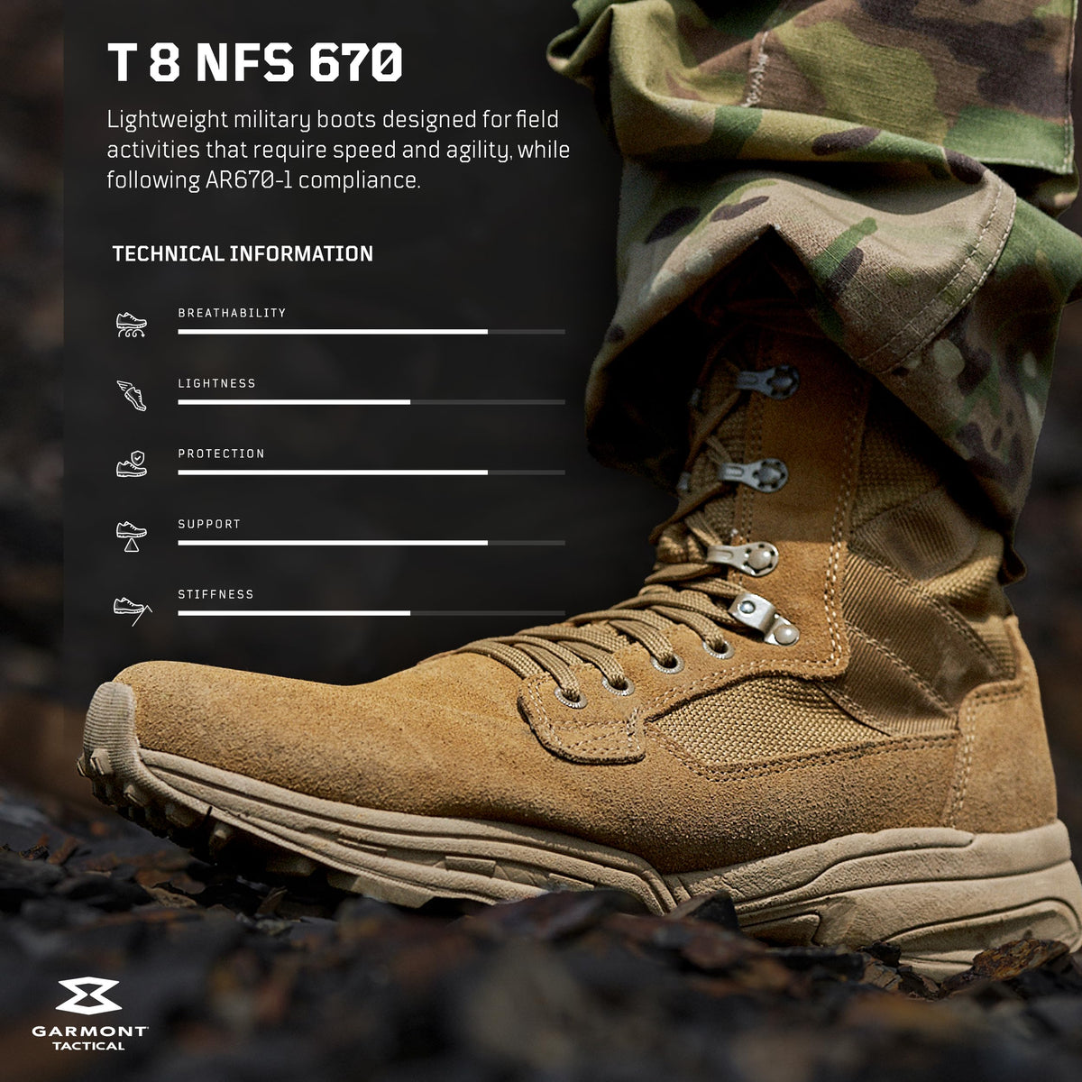 Coyote Suede Combat Boots S626
