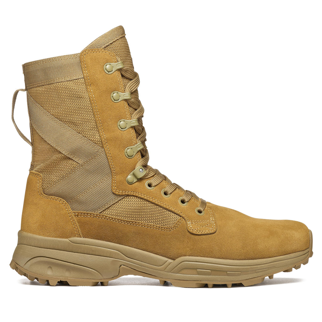 Coyote Suede Combat Boots S626